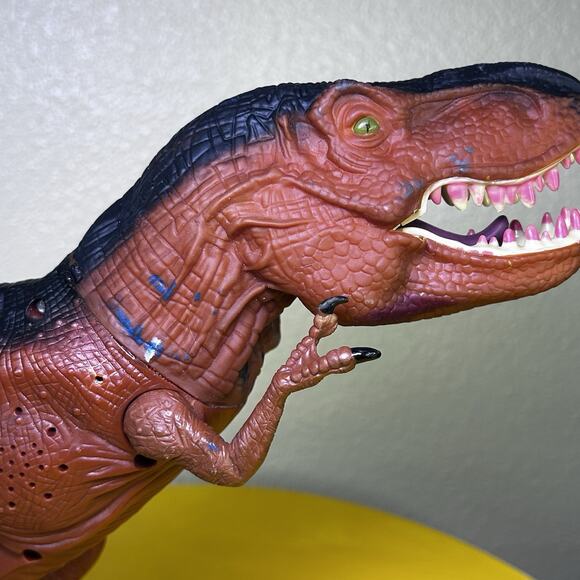 2020 Jurassic World Mattel Epic Roarin’ Mighty Mega Electronic Tyrannosaurus Rex - Picture 12 of 16